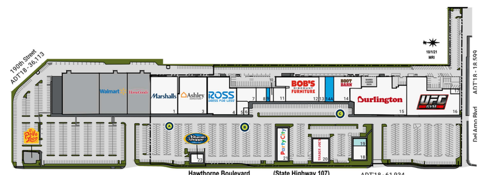 Airport Plaza Shopping Center in Torrance, CA