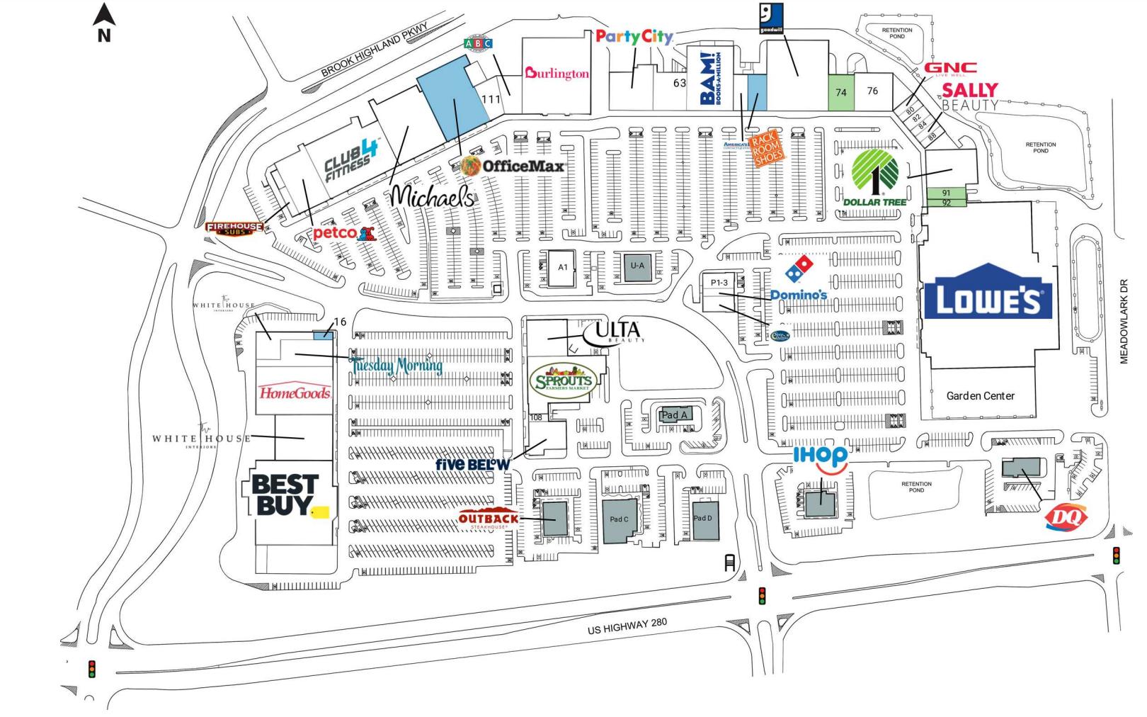 Brook Highland Plaza in Birmingham, AL