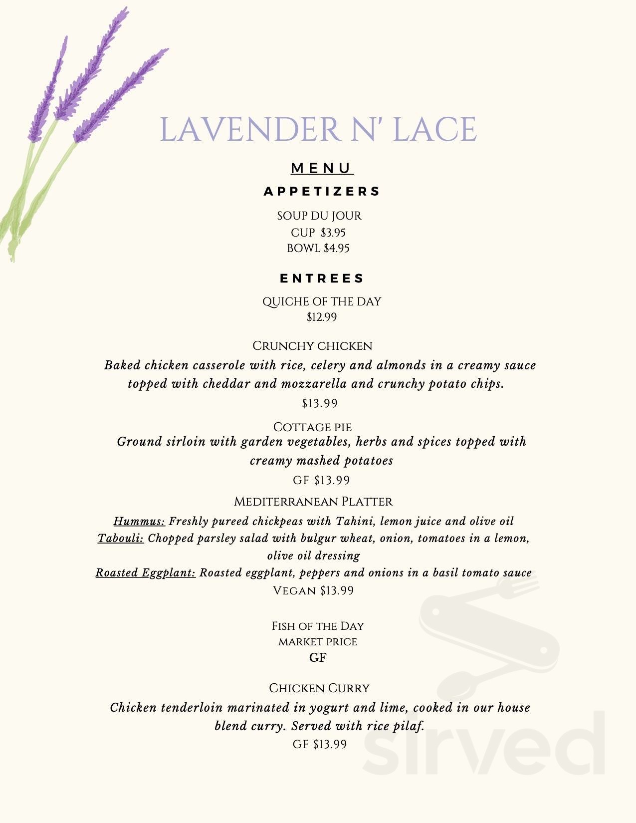 Lavender 'n Lace Tearoom in Lake Alfred, FL