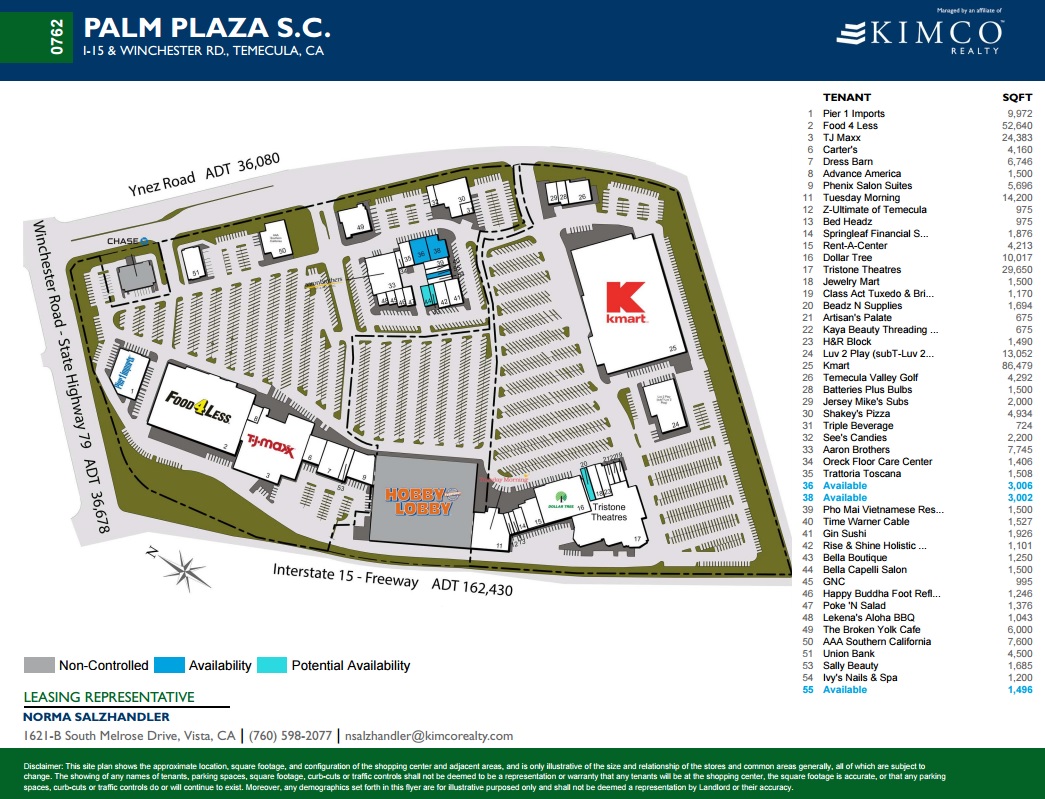 Palm Plaza Shopping Center in Stockton, CA