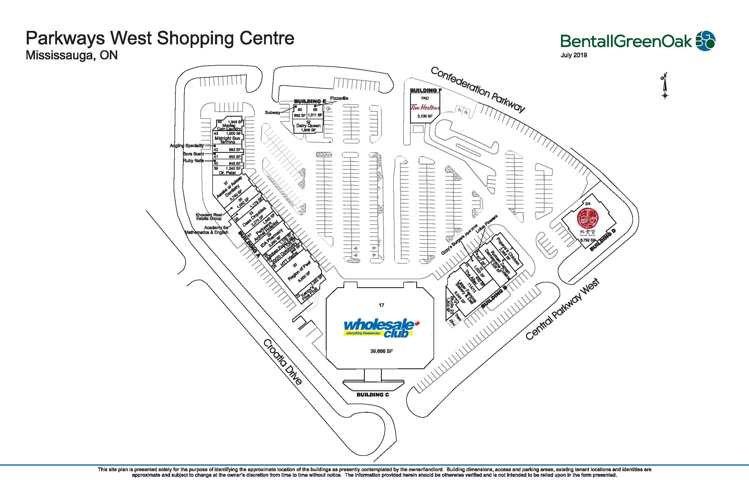 Parkways West Shopping Centre in Mississauga, ON