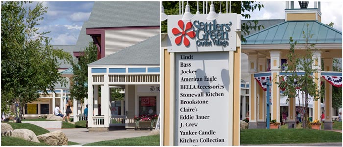 Settlers Green Outlet Village in North Conway, NH