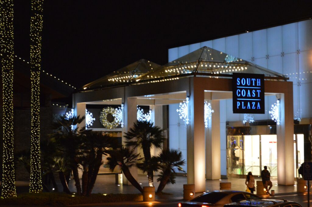 South Coast Plaza in Costa Mesa, CA