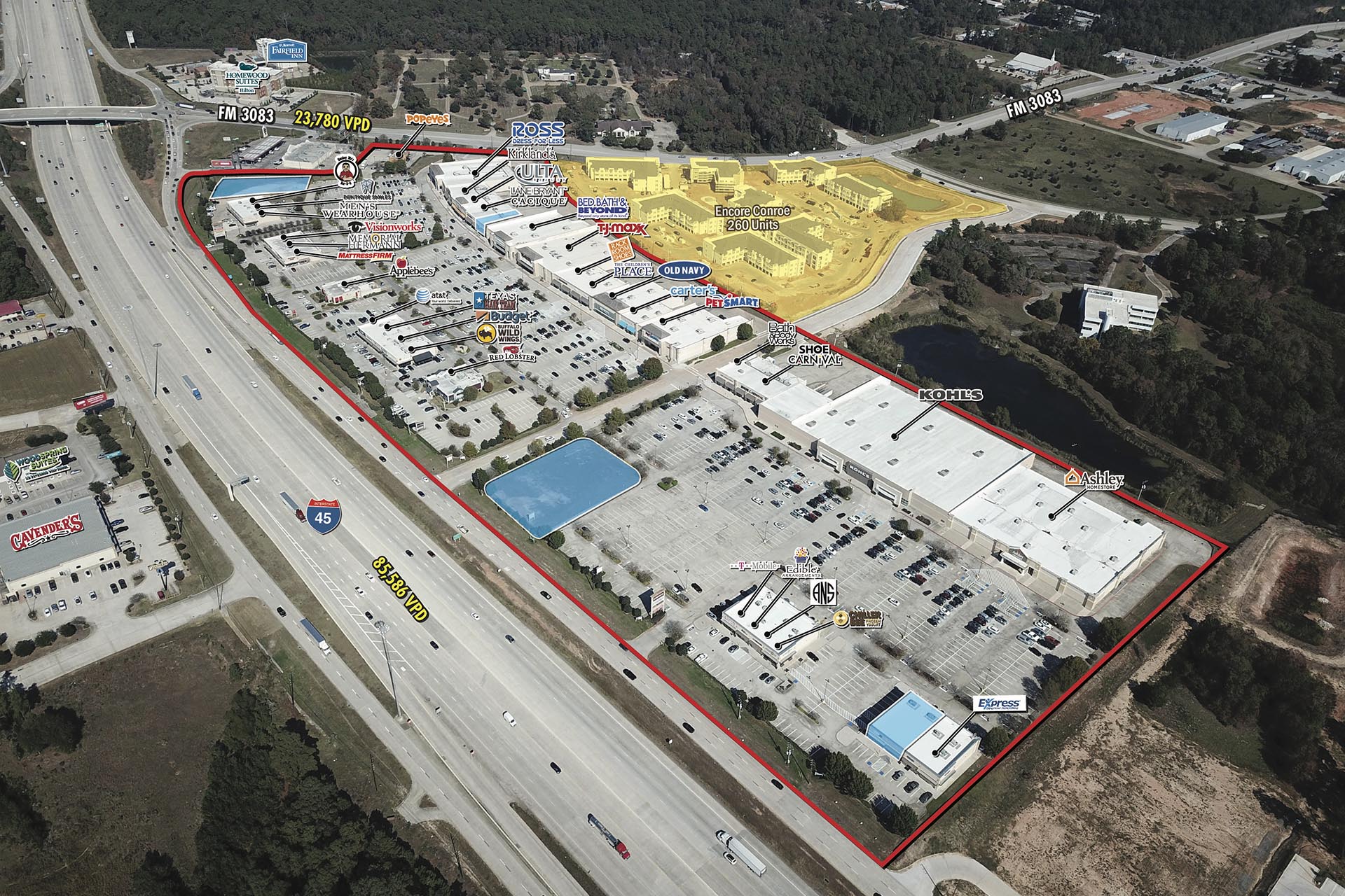 Teas Ridge Retail Center II in Conroe, TX