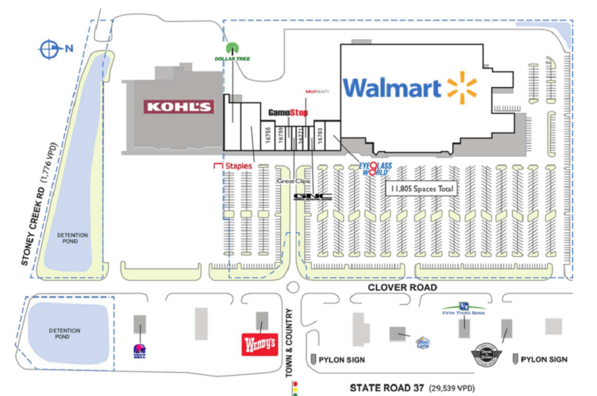 Town & Country Shopping Center in Noblesville, IN