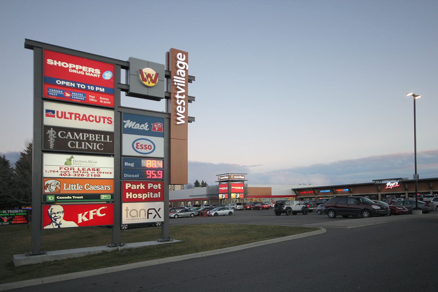 West Village Mall in Lethbridge, AB