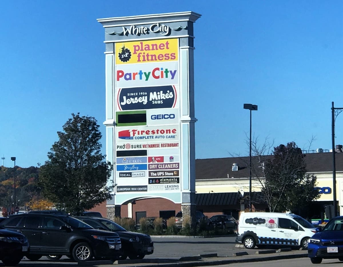 White City Shopping Center in Shrewsbury, MA